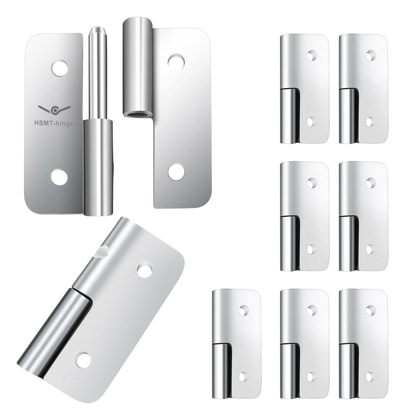 [Australia - AusPower] - 2.5 Inch Lift Off Hinges, 304 Stainless Steel Small Slip Joint Flag Hinges, Removable Hinges for Wooden Metal Doors, Cabinet Doors, Metal Boxes and More (Left Handed, 4 PCS) 2.5 inch-4 Pack Stainless Silver-LEFT HANDED 