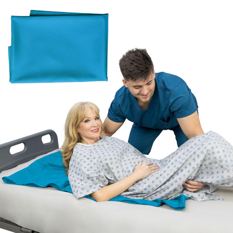 Vive Tubular Patient Slide Sheet for Moving Patients (28" x 47") - Patient Transfer Slide Sheet - Sliding Transfer Sheet & Draw Sheet for Elderly 28” x 47”
