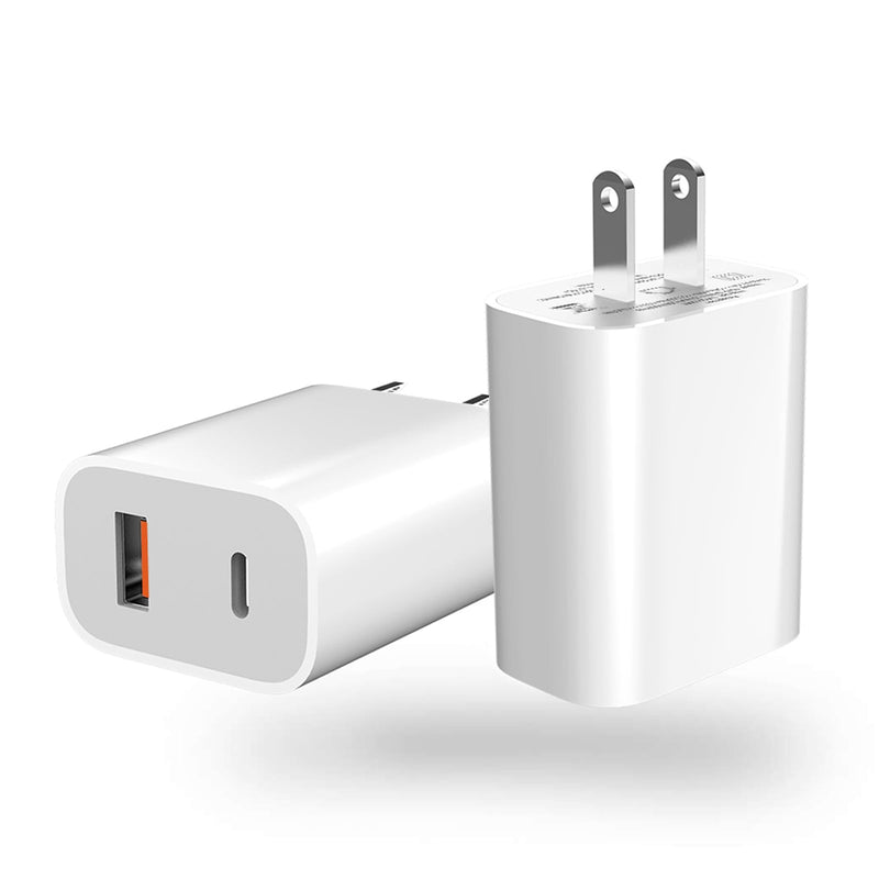 [Australia - AusPower] - Auczh Charger Block, Compatible for Charger for Apple Watch Se, iPhone Charger Block, 2 Pack 20W USB C Fast Wall Charging Block Cube Brick Plug Adpater Box Compatible Apple Watch Series 8 7 se 