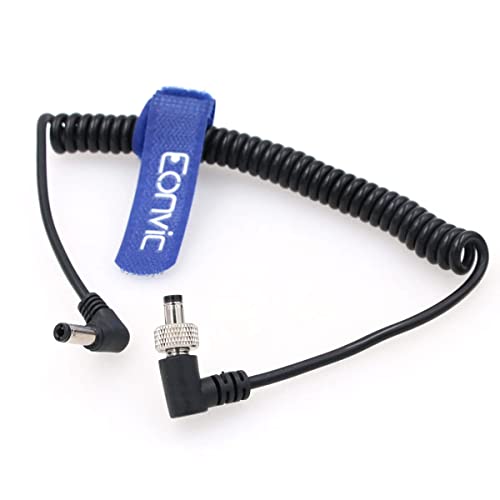 Locking 2.5mm DC to 2.5mm DC Right Angle Power Cable for Atomos Shogun 7 /Smallhd 702 Touch Video Devices Pix-E7 Pix-E5