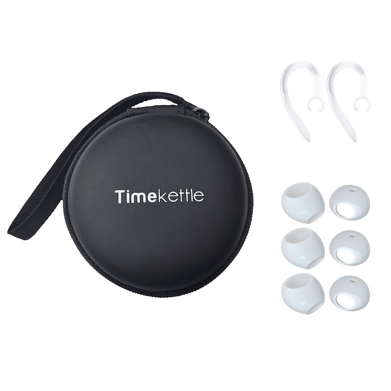 [Australia - AusPower] - Timekettle Accessories for WT2 Edge/W3 Translator Earbuds, Including 1 Pair of Silicone Ear Hooks, 3 Pairs of Earmuffs, and 1 Carry Bag 
