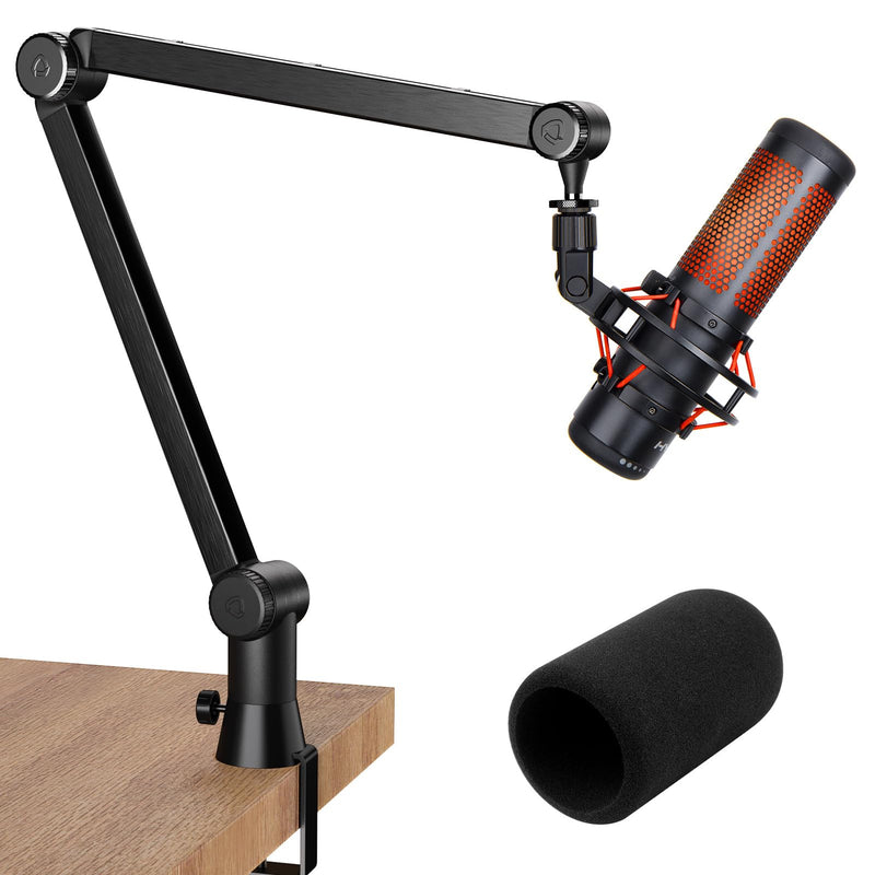 [Australia - AusPower] - SUNMON HyperX QuadCast Boom Arm - Upgraded Heavy Duty Mic Arm with HyperX QuadCast Pop Filter, 360° Rotatable Microphone Arm for HyperX QuadCast, QuadCast S 