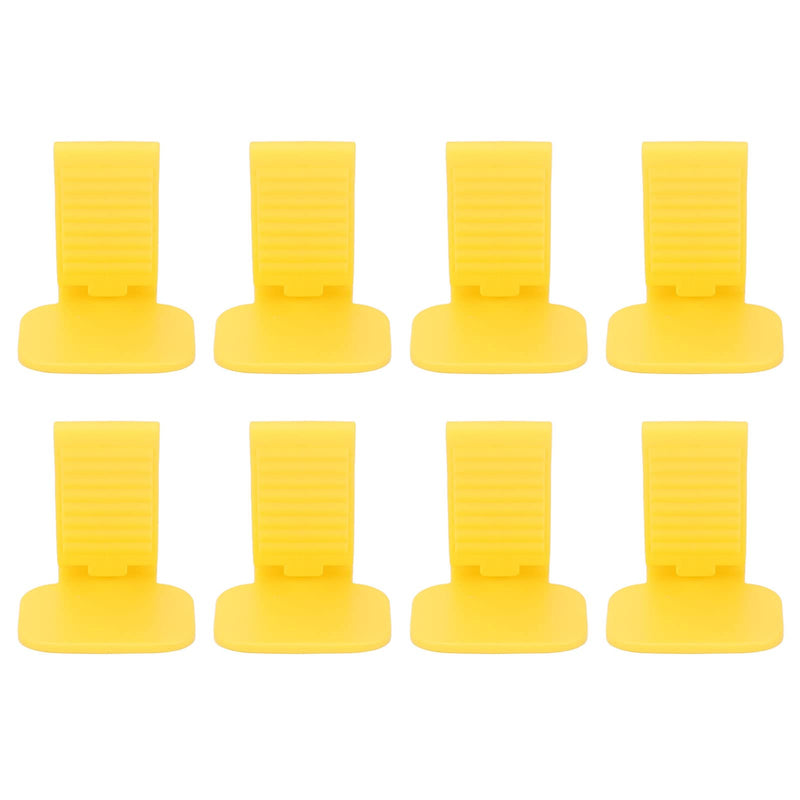 Dental Positioning System, 8pcs Dental X Ray Bite Block Mouth Props Dental Positioning Bite Block X Ray Position Heat Resistant Positioner System for Positioner Holder Yellow