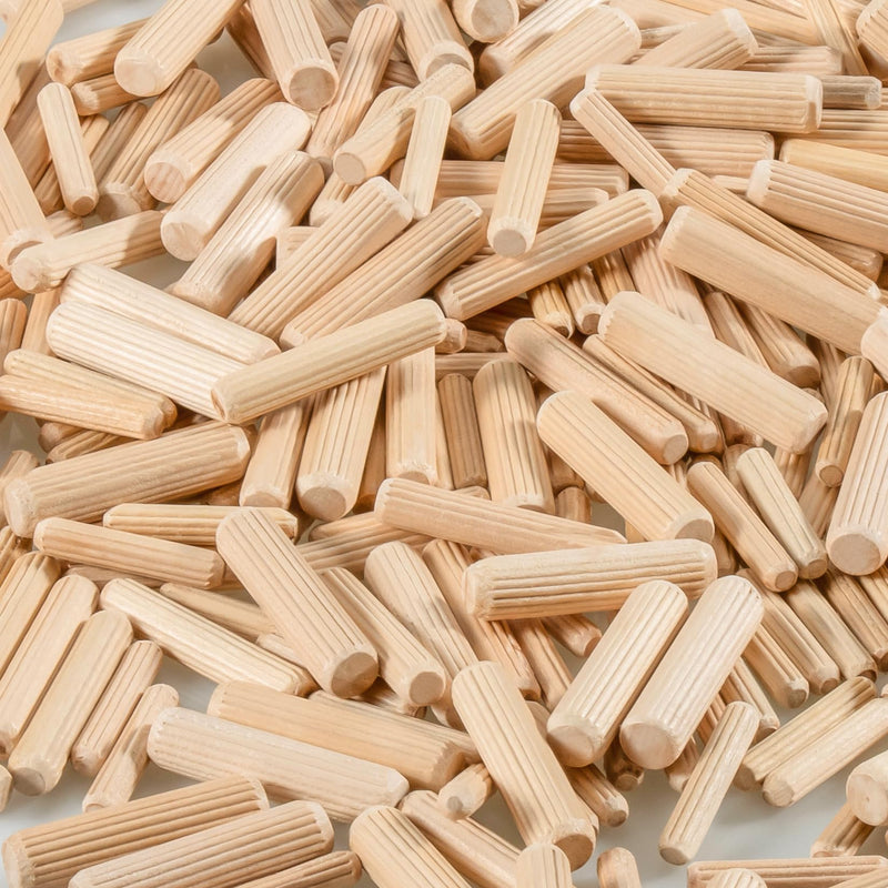 [Australia - AusPower] - Sukh 200Pcs Wooden Dowel Pins - Wooden Dowels Fluted Wood Dowel Pins with 1/4?5/16 and 3/8-inch for Joining in Furniture, Cabinets and Other Woodworking Projects or Crafts.… 