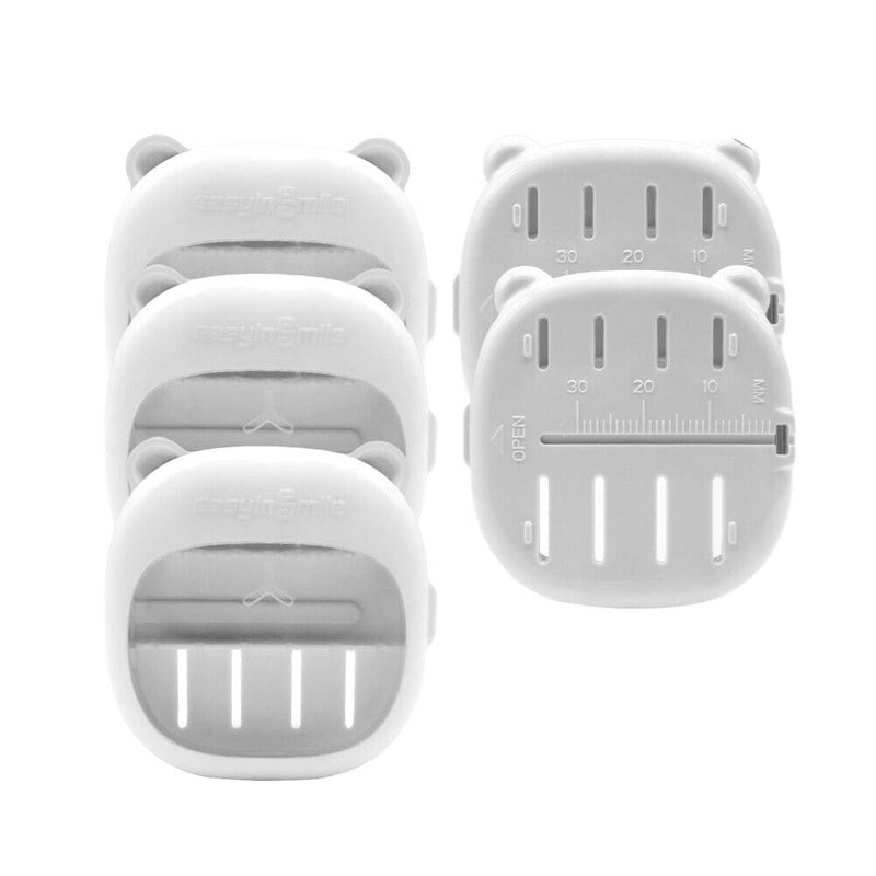 [Australia - AusPower] - Dental Endo Files Measurement Disinfection Ruler Case Box Autoclave Endodontic Bur Holder Organizer Container 5Pcs 