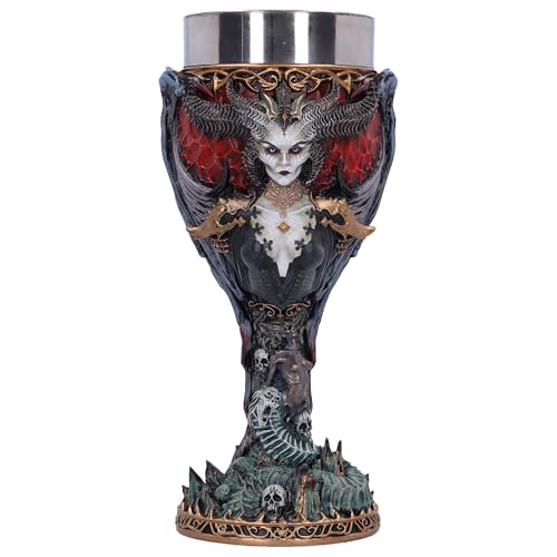 Nemesis Now Diablo IV Lilith Goblet, 19.5cm, Officially Licensed, Hand-Painted and Giftable, Premium Quality Collectible Chalice