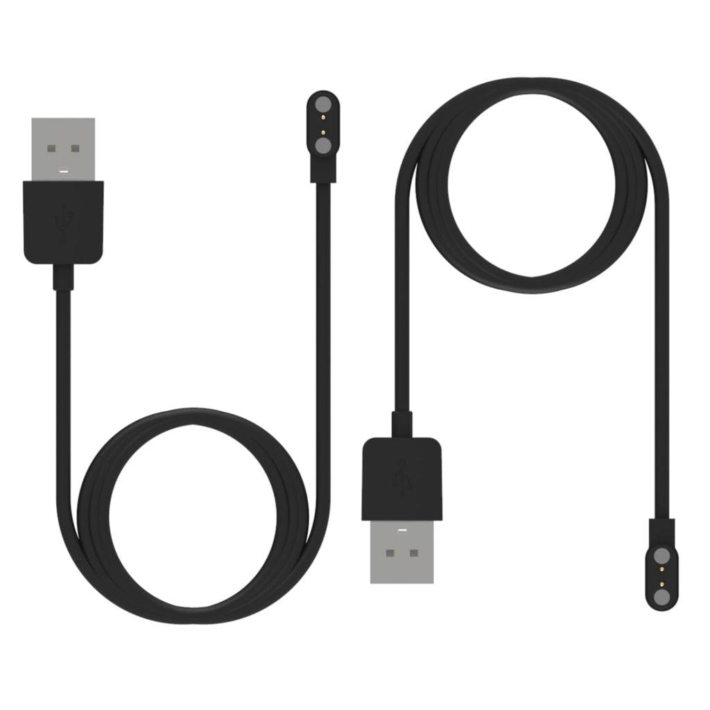[Australia - AusPower] - Replacement Charging Cable Compatible with LUOBA Smart Watch Charger Cable USB Portable Magnetic Charging Cord for LUOBA Charger Accessories (Black*2) Black*2 