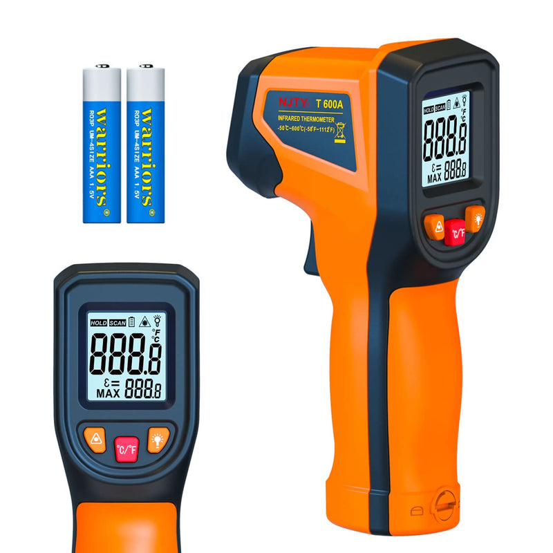 [Australia - AusPower] - Upgraded Digital Infrared Thermometer Gun -58°F~1112°F, Handheld Non Contact Heat Laser Temperature Gun, IR Thermometer Temp Gun with Adjustable Emissivity for Cooking/BBQ/Fridge/Engine(Not for Human) Classic 