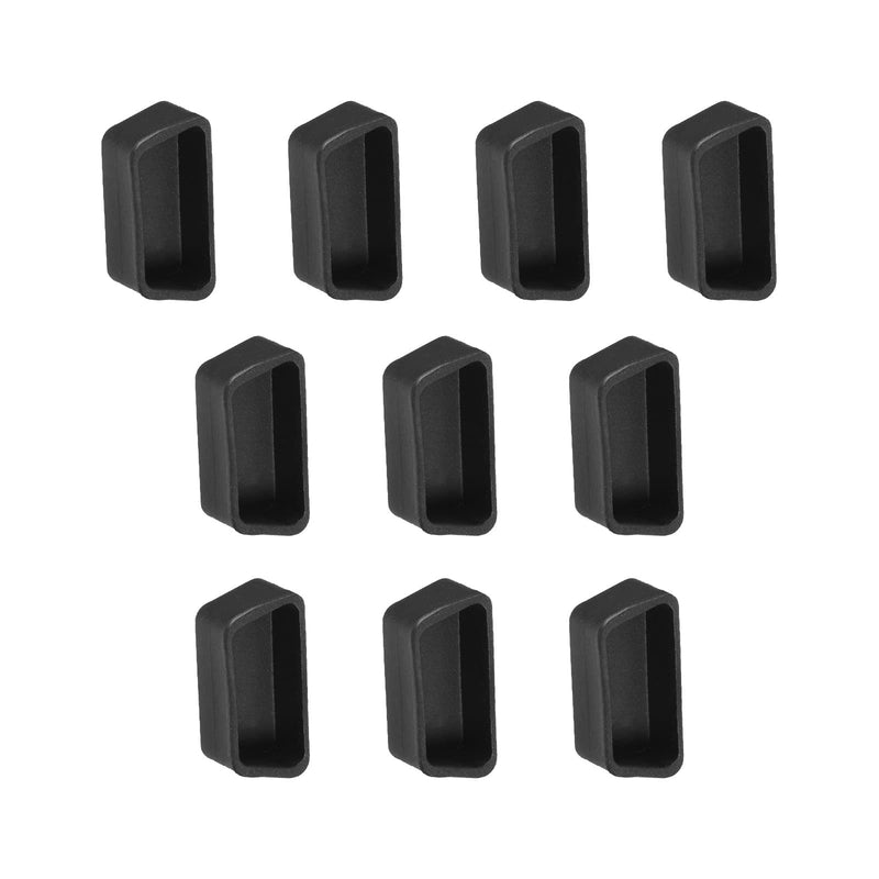 [Australia - AusPower] - Rebower VGA Anti Dust Plug Port Dust Silicone Covers Caps Stoppers, [for DVD Computer PC Laptop] - Black/10pcs 