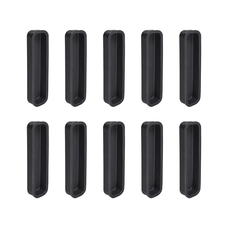 [Australia - AusPower] - Rebower DB25 Anti Dust Plug Port Dust Silicone Covers Caps Stoppers, [for Computer PC Laptop] - Black/10pcs 