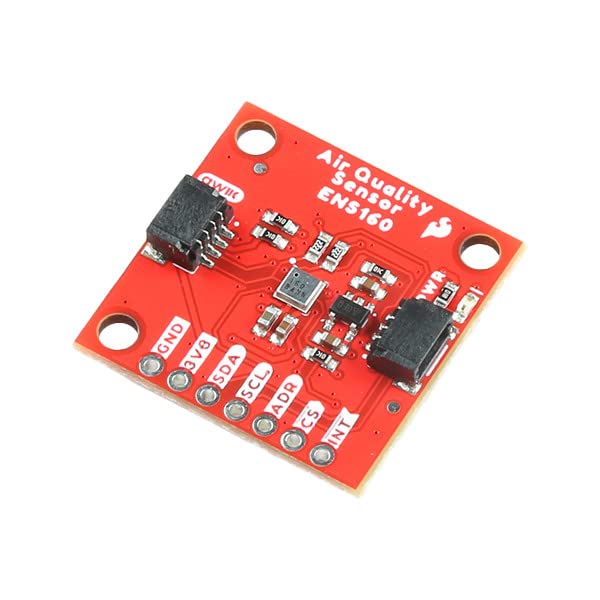[Australia - AusPower] - SparkFun Indoor Air Quality Sensor - ENS160 (Qwiic) Digital Multi-Gas Sensor Solution, TVOC, Air Quality raw Sensor Measurements, Board Dimensions: (Inches) 1.00 x 1.00 x 0.50 