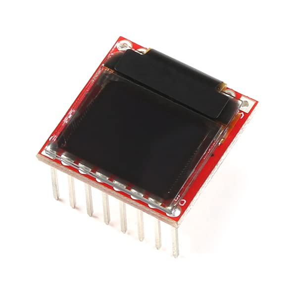 [Australia - AusPower] - SparkFun Micro OLED Breakout (with Headers) Screen Size: 64x48 Pixels (0.66" Across) Monochrome Blue-on-Black, SPI or I2C Interface, Pre-soldered headers, Operating Voltage: 3.3V 