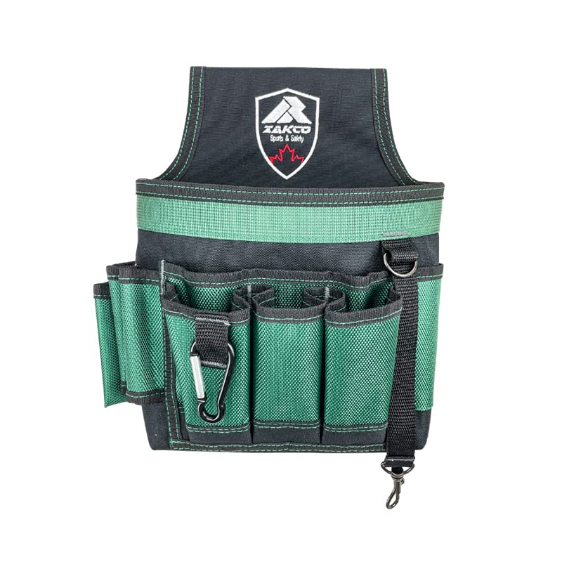 ZAKCO green mini electrician tool pouch, polyester utility tool holster for maintenance tools