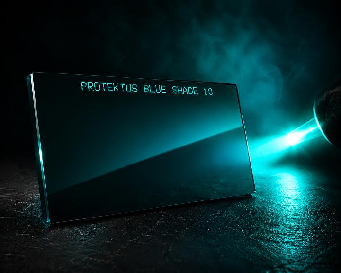 Turquoise Blue Welding Lens 2" X 4.25" Shade 10