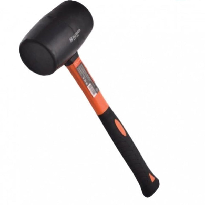 [Australia - AusPower] - Edward Tools Rubber Mallet Hammer 8 oz - Durable Eco-friendly Rubber Hammer Head for Camping, Flooring, Tent Stakes, Woodworking, Soft Blow Tasks without Damage - Ergonomic Grip - Small Mallet 