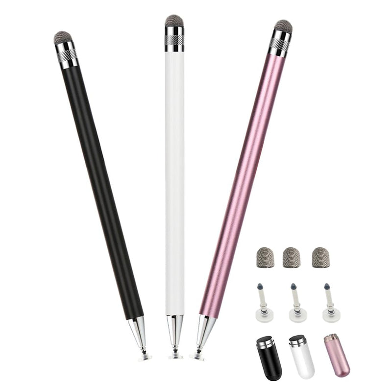 [Australia - AusPower] - Stylus Pens for Touch Screens(3 Pack), 6 Replaceable TipsHigh Precision Capacitive Stylus Pen for iPad iPhone Android Tablets and All Universal Touch Screen Devices 