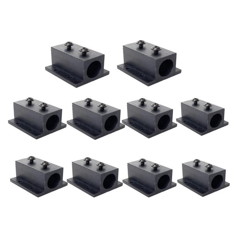 [Australia - AusPower] - Black all -aluminum waterworking seat Lidar set heat sink bracket Laser fixed bracket for 12mm laser module（1.18″×0.7″×1.38″） (10pack) 10pack 