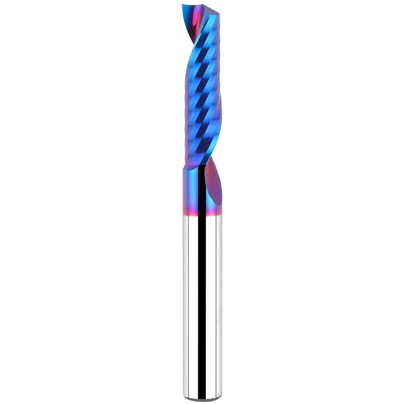 [Australia - AusPower] - Solid Carbide Single Flute End Mill 1/4” Shank, Upcut CNC Spiral Router Bit O Flute Milling Cutter for Aluminum Plastic Acrylic PVC MDF 1/4S*1/4D*1CL*2-1/2L 
