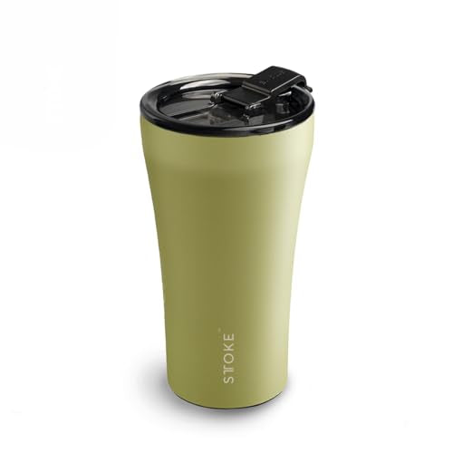 Sttoke The Mossy Meadows Classic with Leakproof Lid Heather Green Tumbler, 12 oz. Capacity