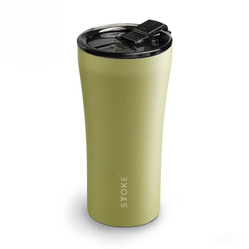 Sttoke The Mossy Meadows Classic with Leakproof Lid Heather Green Tumbler, 16 oz. Capacity