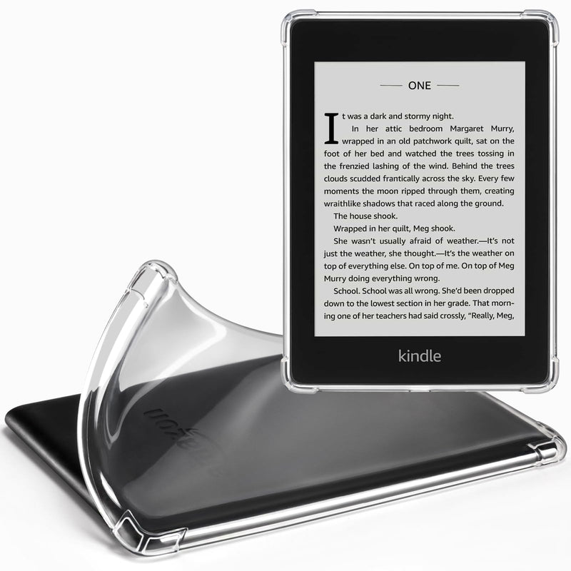 [Australia - AusPower] - CoBak Clear Case for Kindle Paperwhite 10th Generation 6'' and Signature Edition 2018 Released,Shockproof Ligthwheight Slim Soft TPU Back Cover-Clear ***Clear-1 