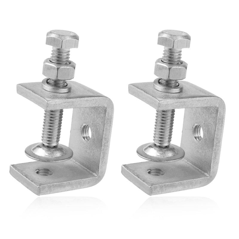 [Australia - AusPower] - 2 Pack 304 Stainless Steel Small C Clamps 1 Inch Mini C-Clamps Heavy Duty With Wide Jaw Opening for Woodworking and Welding Mounting (30mm) 1 3/16 inch?2pcs 