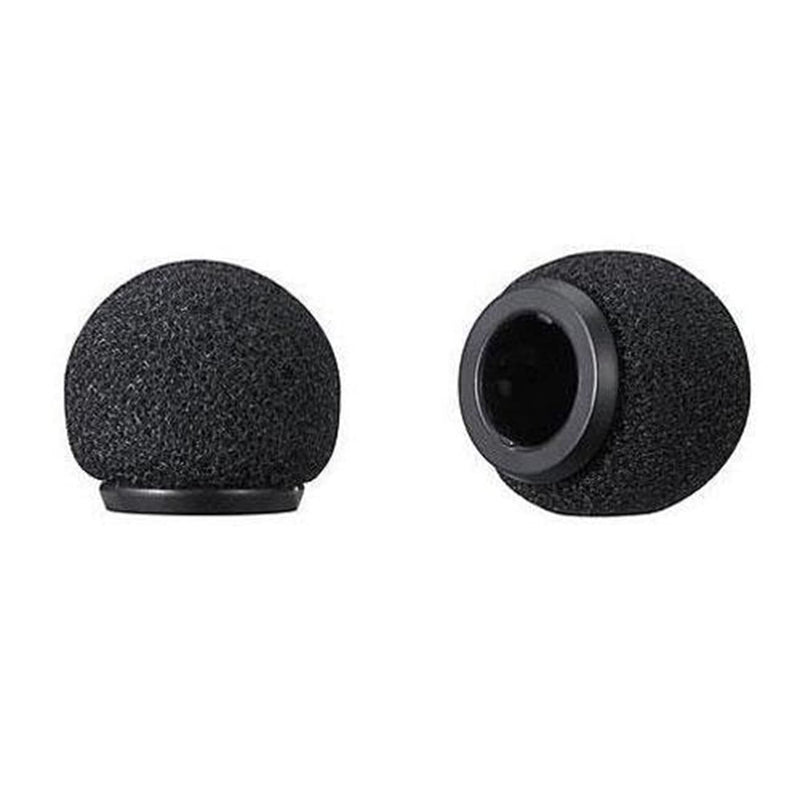 [Australia - AusPower] - Amykite 2pcs Microphone Windscreen Foam Cover Replacement Kit, ABS Plastic Holder for UWP D11 D21 DV1 Microphone (7mm) Black 