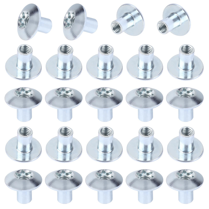 [Australia - AusPower] - Domed Head Nut Torx Barrel 5/16" Thread Cargo Trailer Door Latch - Cargo Trailer Door Hardware (24 Pack) 24 pack 