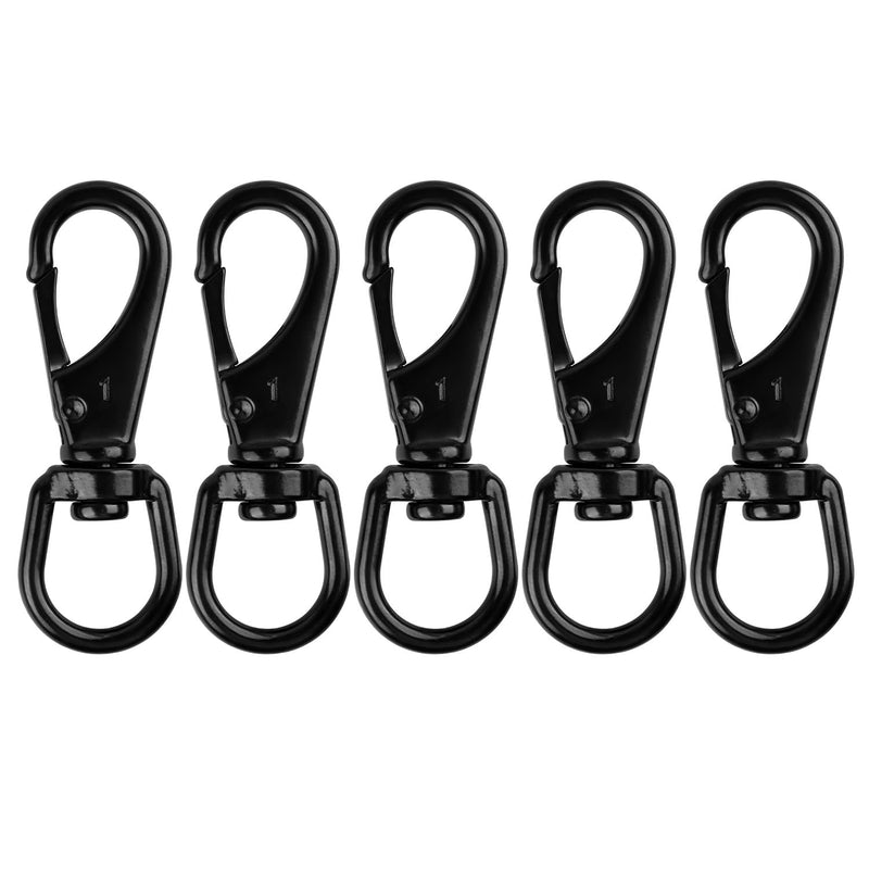 Stainless Steel Swivel Snap Hooks-5 Pack (3.5 Inch) Flag Clips for Flagpole Rope, Duty Diving Clips Spring Hooks for Bird Feeders, Pet Chains, Dog Tie-Out Cable, Keychains