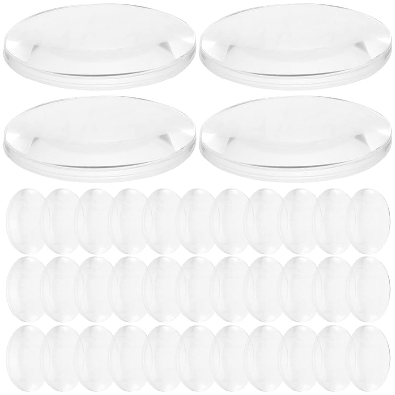 [Australia - AusPower] - 60pcs Biconvex Lens Physics Teaching Tools Experiment Tools Middle School Optical Lens Lenses Physics for Laboratory Lens for Physics Teaching Double Convex Lens Optical Lens Kit 