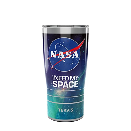 Tervis Triple Walled NASA I Need My Space Insulated Tumbler Cup Keeps Drinks Cold & Hot, 20oz, Stainless Steel Multicolor