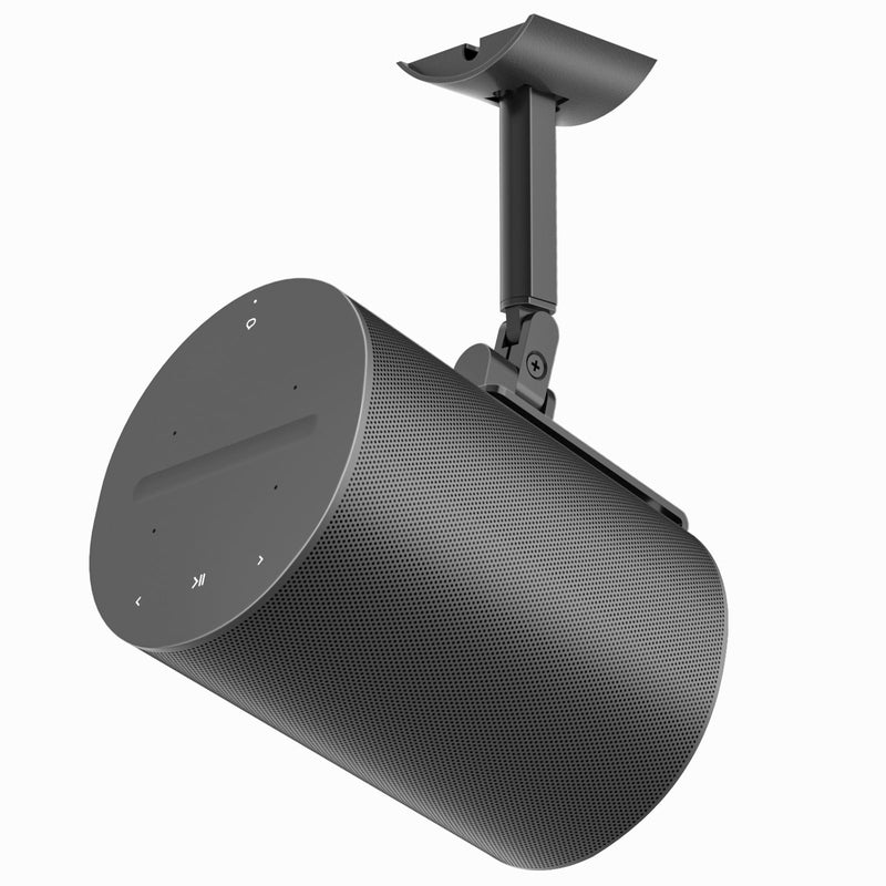 [Australia - AusPower] - Speaker Wall Mount or Ceiling Speaker Mount for Sonos Era 100 Wireless Speaker - Tilt & Swivel Adjustable Mount for Sonos Era 100 Wall Mount, Heavy-duty Speaker Mounts for Sonos Era 100 Speaker, Black 1 Pack 