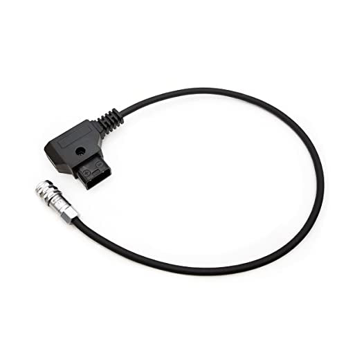 BMPCC 4K 6K Pro Flexible Power Cable, D-tap to Weipu SF6 2 Pin Female for Blackmagic Pocket Cinema Camera from Gold Mount V-Mount Battery (7.8" Straight Plug) 7.8 INCH/20CM Straight Plug