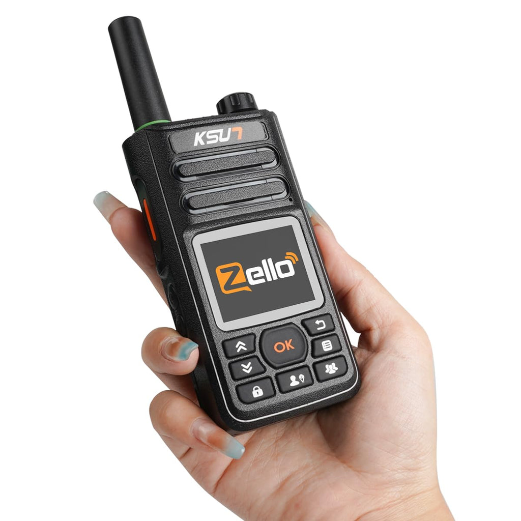 [Australia - AusPower] - KSUN Walkie Talkie Phones Zello PTT Button APP WiFi Mobile Radio 4G Network 100 Miles Long Range GPS Android ZL18 