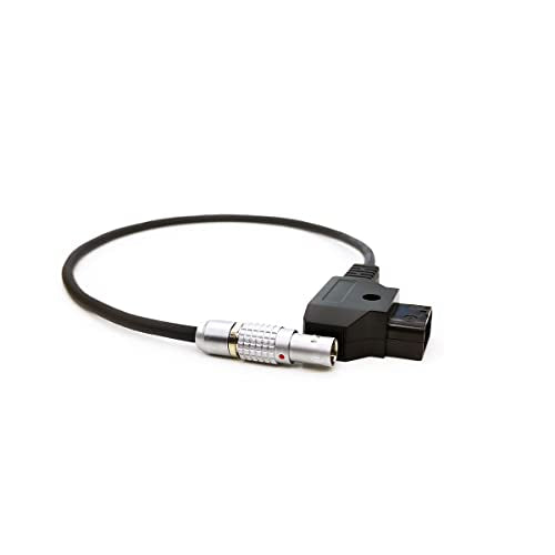 D-tap to 0B 2-Pin Male Flexible Power Cable for Teradek SmallHD ARRI RED Form Gold Mount/V-Mount Dtap 7.8 INCH / 20CM Straight