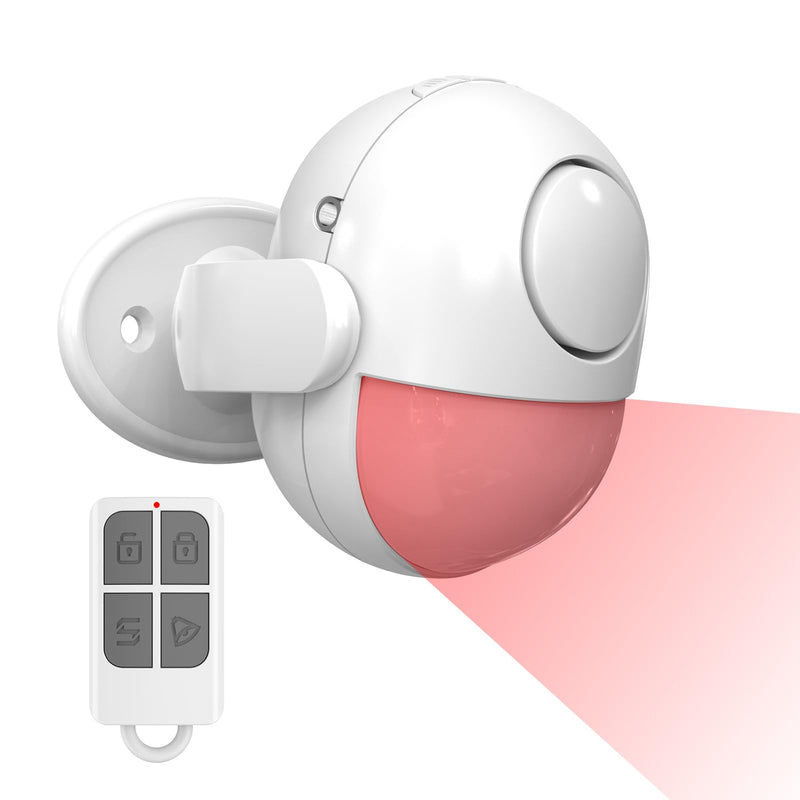 [Australia - AusPower] - 125dB Motion Sensor Alarm Indoor: Wireless Motion Detector Alarm with Siren (328ft Remote Control, Battery Operated) Portable Door Chime Bell Alert Burglar for Shop Home Shed RV 