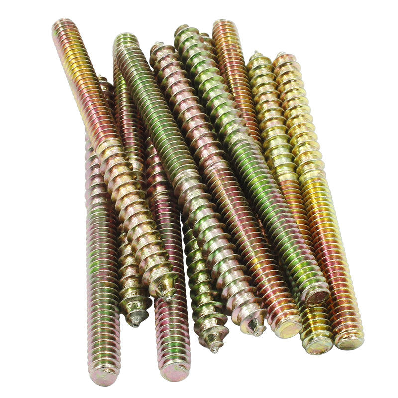 [Australia - AusPower] - 1/4-20 x 3 Inch Hanger Bolts, 12 Pcs Self-Tapping Screw Hanger Bolts Double Headed Bolts Wood Dowel Screw Bolts Furniture Accessories for Wood Joint 1/4-20" x 3" 