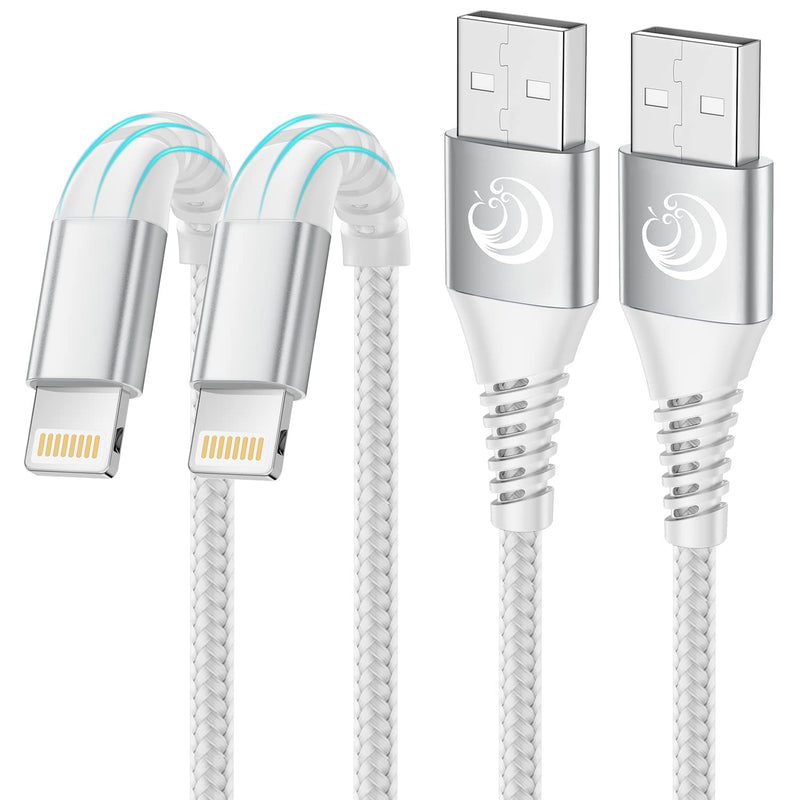 [Australia - AusPower] - iPhone Charger [Apple MFi Certified] 2Pack 10FT Long Lightning Cable Fast Charging Nylon Braided USB Cable iPhone Charger Cord Compatible with iPhone 14 13 12 11 Pro Max XR XS X 8 7 6 Plus SE, iPad 