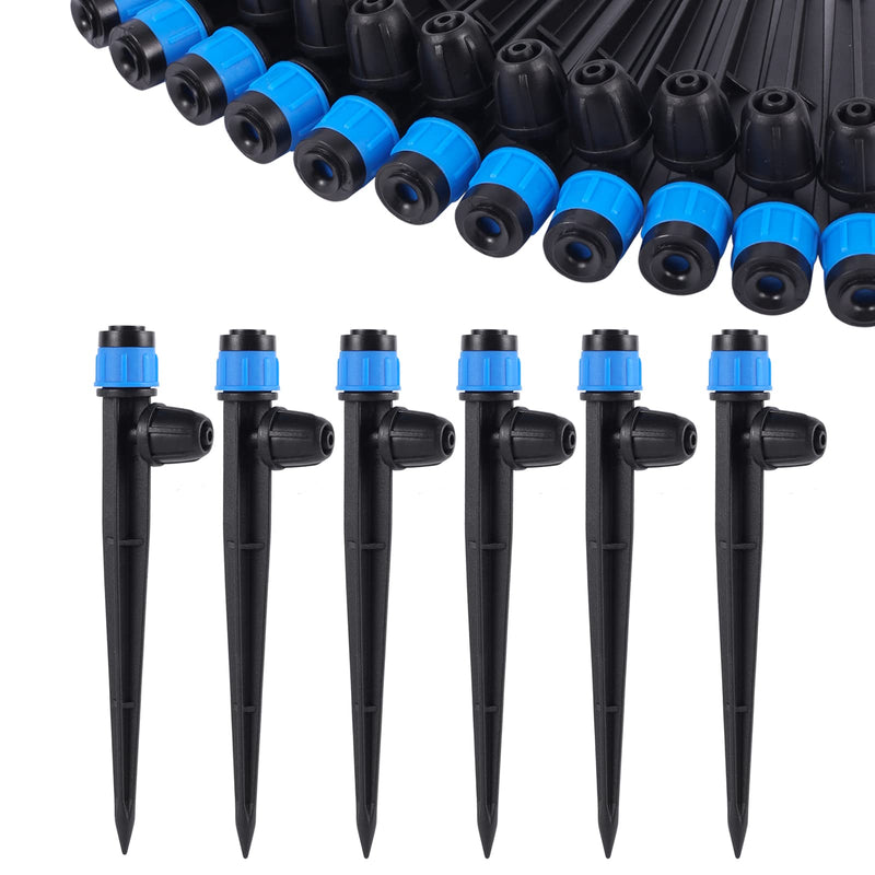 [Australia - AusPower] - Drip Irrigation Emitters with Adjustable 360 Degree Water Flow Drippers Sprayer for 1/4 inch Tubing, Garden Drippers Sprayer Perfect for House Garden Watering System. (25pcs-Blue 360 Degree Sprayer) 25pcs-Blue 360 Degree Sprayer 