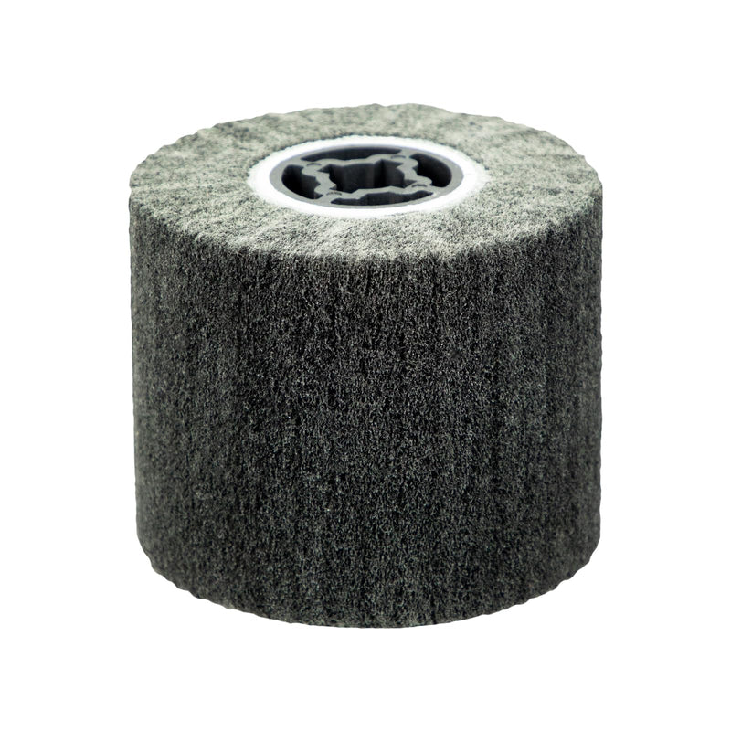 [Australia - AusPower] - SALI Non Woven Wire Abrasive Drawing Polishing Burnishing Wheel Flap Brush Wire Brush Drum Surface Conditioning Tool for Metal Surface Polishing Grinding Removing Rust 120x100x19mm (400 Grit) 400 Grit 