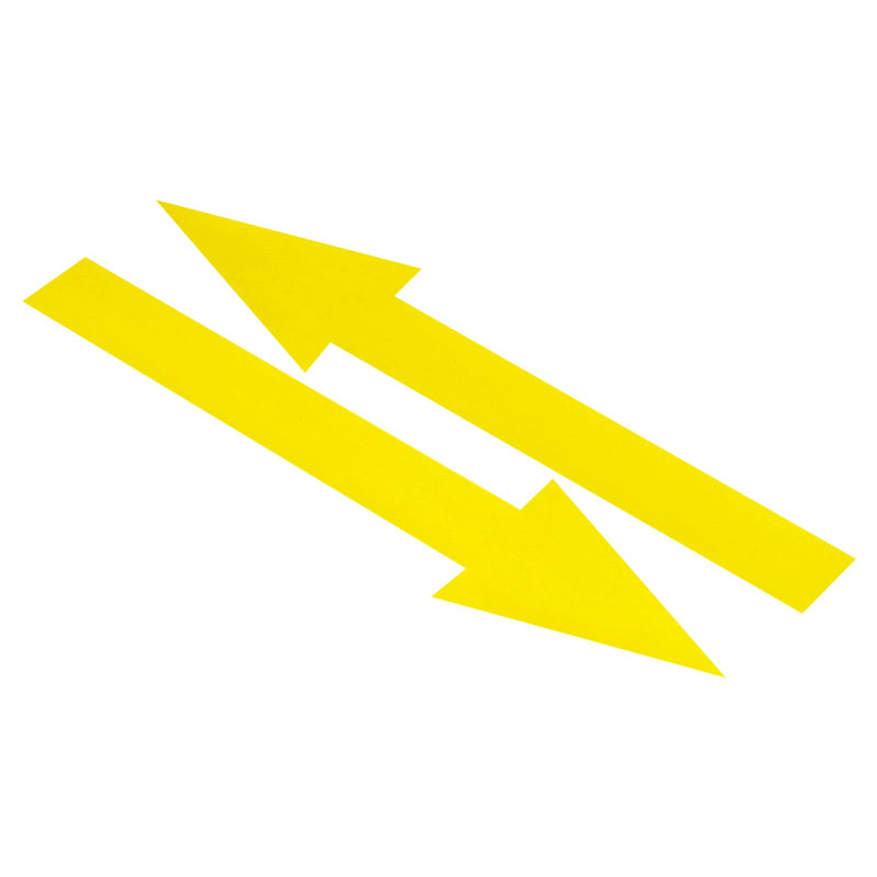 [Australia - AusPower] - PATIKIL 8"x2" Arrow Sticker, 15 Pack PVC Removable Self Adhesive Waterproof Large Arrow Sign Floor Decal Wall Marking for Road Instructions, Yellow 