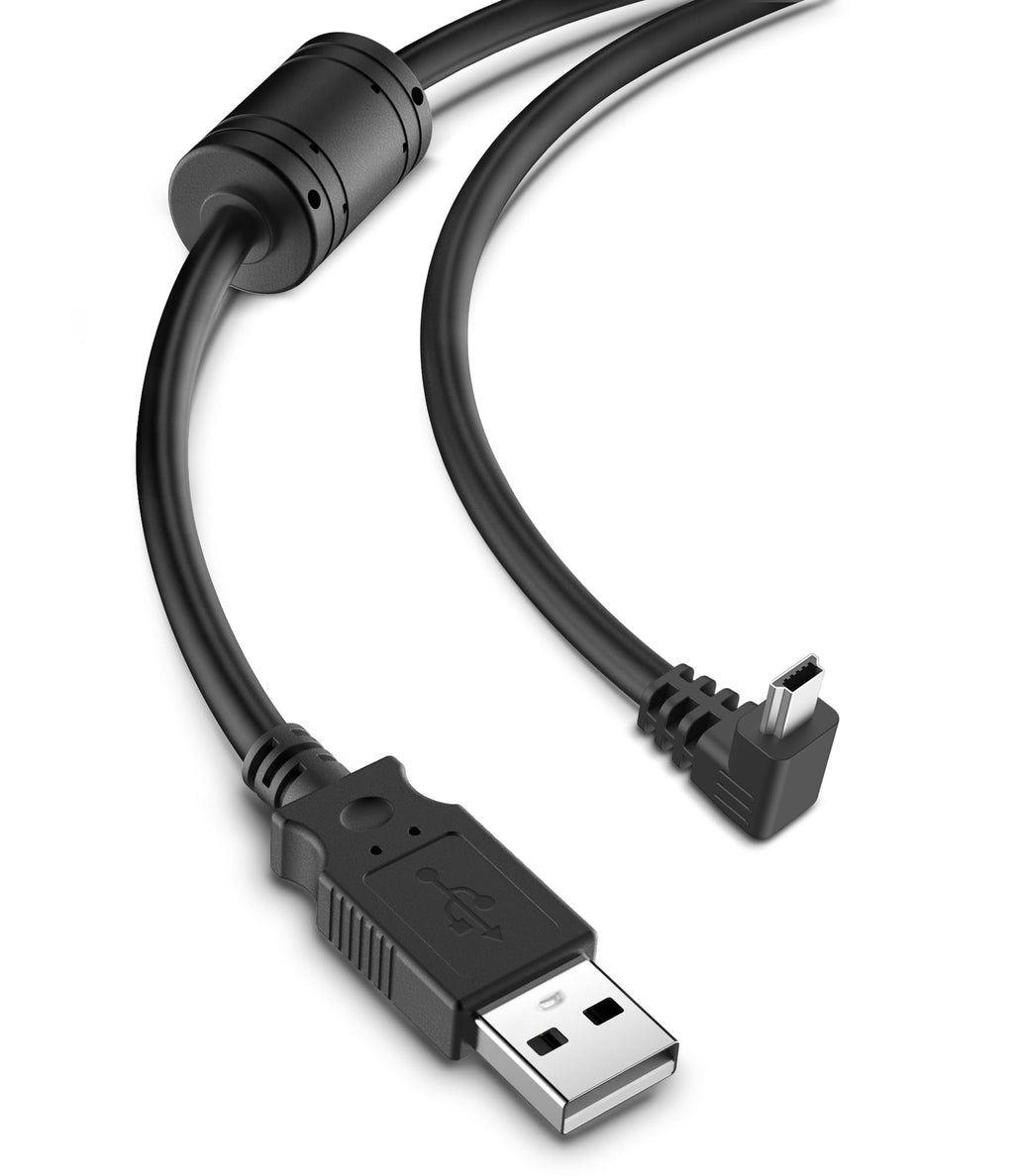 [Australia - AusPower] - Charging Cable for Garmin GPS,(6.5ft 18AWG) Shielding Thicker Power Cord for Garmin Nuvi GPS,90 Degree Mini USB Charger Cable,Car GPS Charger Cable for Garmin Drivesmart 65 Garmin Zumo Xt 