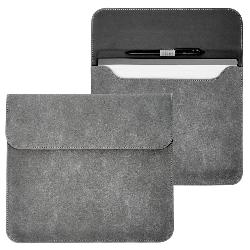 [Australia - AusPower] - NibtouTech Minimalistic Protective Case - (Magnetic Closure, Scratch-Resistant, Water-Resistant,Pen Holder Design) Tablet Sleeve Case for 10.2" Tablet Device and 10.3" Remarkable 2. (Dark Grey) Dark grey 
