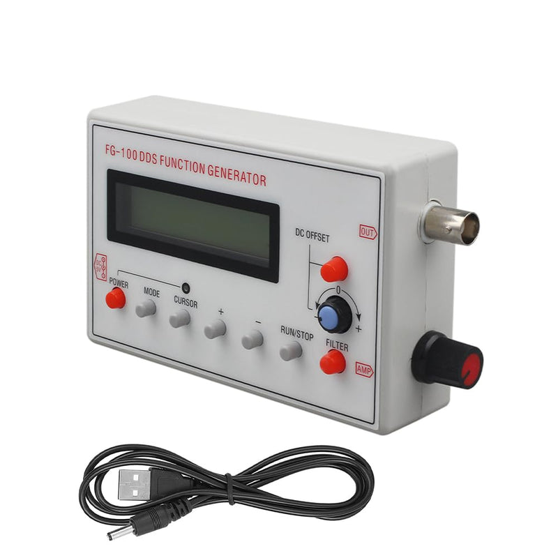 [Australia - AusPower] - 1HZ-500KHZ DDS Functional Signal Generator, Mini Function Low Frequency Signals Generators Sine Triangle Square Sawtooth Waveform Ideal for Oscilloscope Calibration Audio Testing Stress Relief 