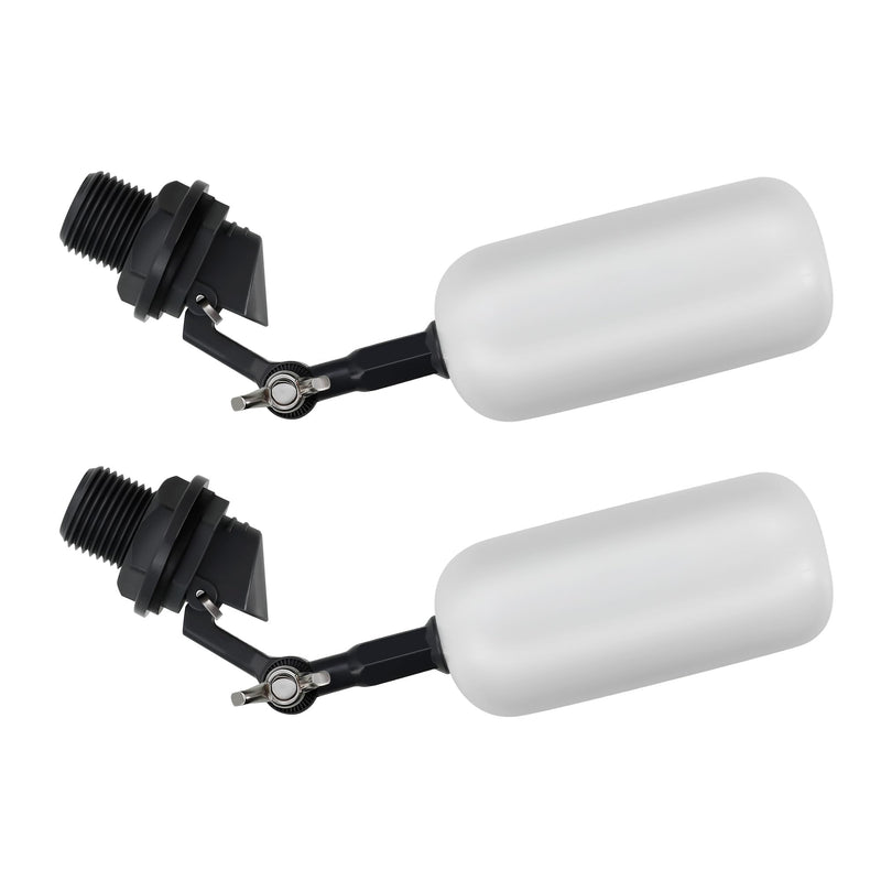 [Australia - AusPower] - 2 Pack 1/2 Inch Float Ball Valve, Adjustable Arm for Livestock Water Trough, Aquariums, Hydroponics - Automatic Fill and Control Water Level 2 