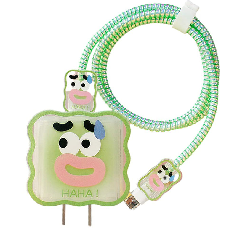 [Australia - AusPower] - ZOSTLAND 18W 20W Cute Humor DIY Cable Protector USB Charger Saver Charging Data Earphone Line Bite Organizor Compatible with All iPhone 11 12 13 14 15 Pro Max Mini etc USB Wire (Funny) Funny 