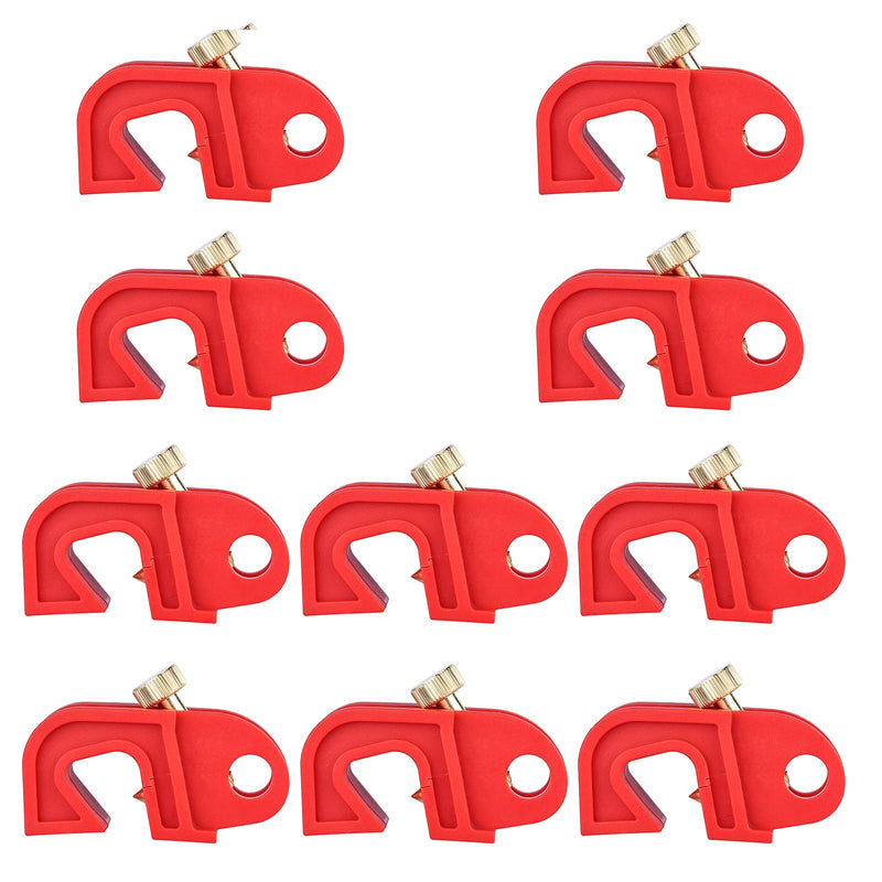 [Australia - AusPower] - Circuit Breaker Lockout Device, 10pcs Universal Single and Multi Pole Breakers Lockout 10pcs Universal Single & Multi Pole 