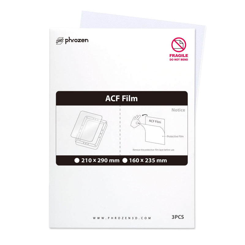 phrozen 3pcs ACF Film High Durability Dual Surfaces, Less Peeling Force Compatible with Sonic Mini,Sonic Mini 4K, Sonic Mini 8K, Sonic Mini 8K S (160 * 235mm) ACF Film Mini 3PCS