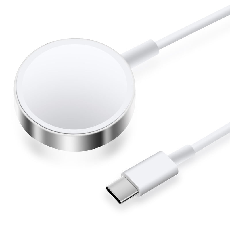 [Australia - AusPower] - USB C Watch Charger Cable Compatible with Apple Watch Charger, Magnetic Fast Wireless Portable Charging Cable for iWatch Series Ultra/SE/8/7/6/5/4/3/2 - [3.3FT] White Type C Cable USB-C 