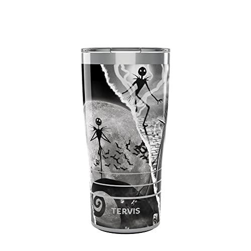 Tervis Traveler Disney - Nightmare Before Christmas Torn Collage Triple Walled Insulated Tumbler Travel Cup Keeps Drinks Cold & Hot, 20oz, Stainless Steel Multicolor